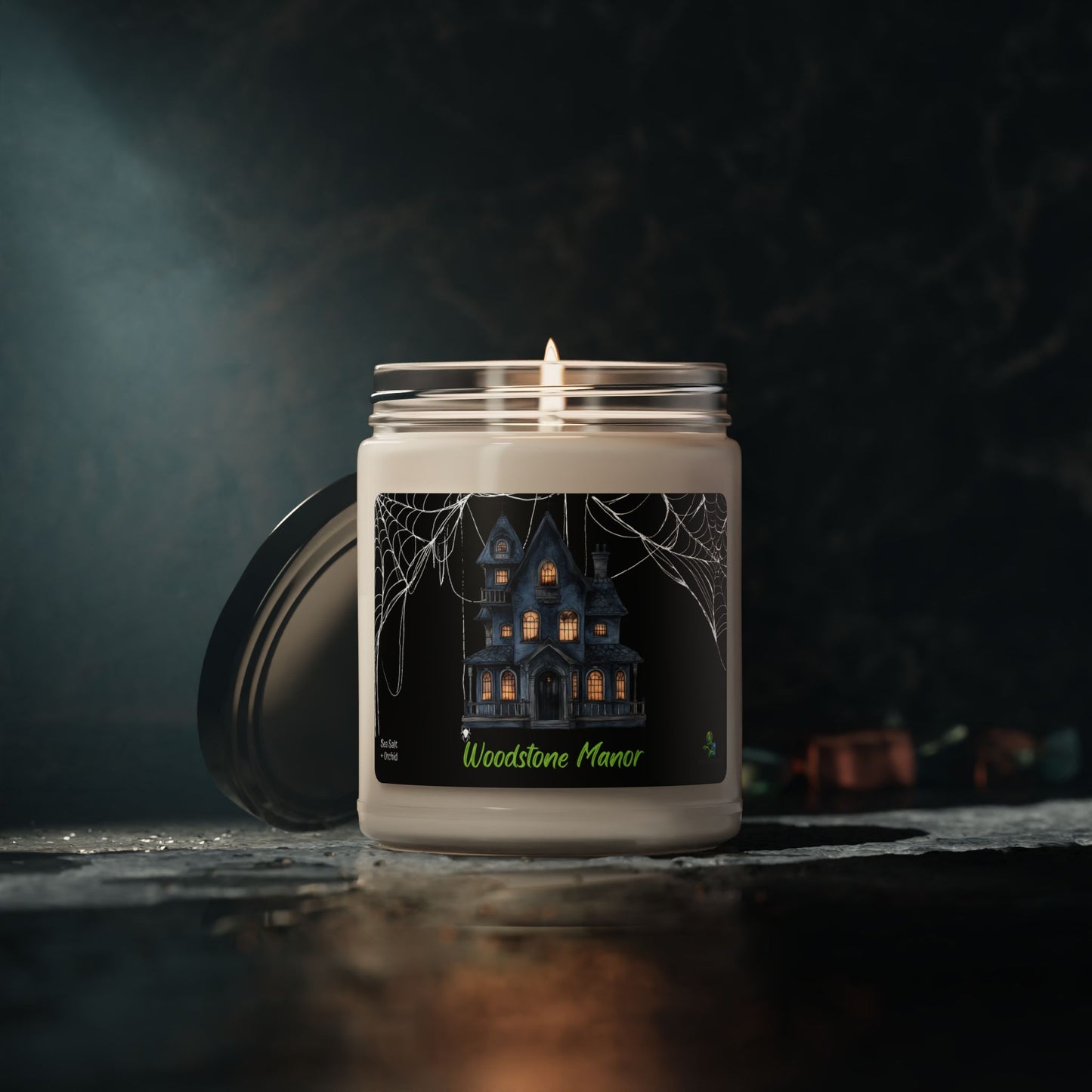 Woodstone Manor: Spooky Scented Soy Candle – Haunted Gothic Home Décor