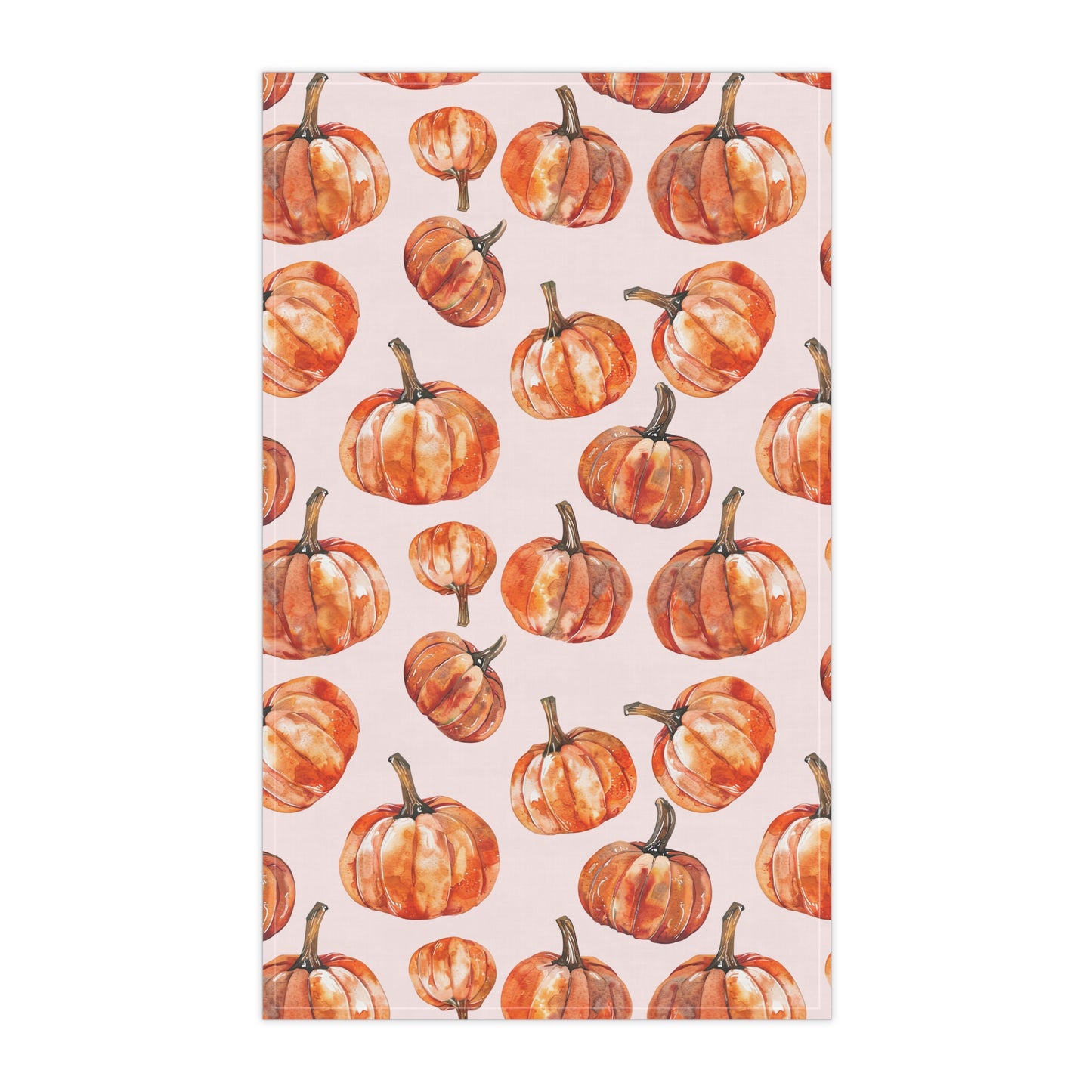 Pink Pumpkin Tea Towels, Fall Kitchen Decor, Cotton Dish Towels, Seasonal Homeware, Perfect Gift for Thanksgiving