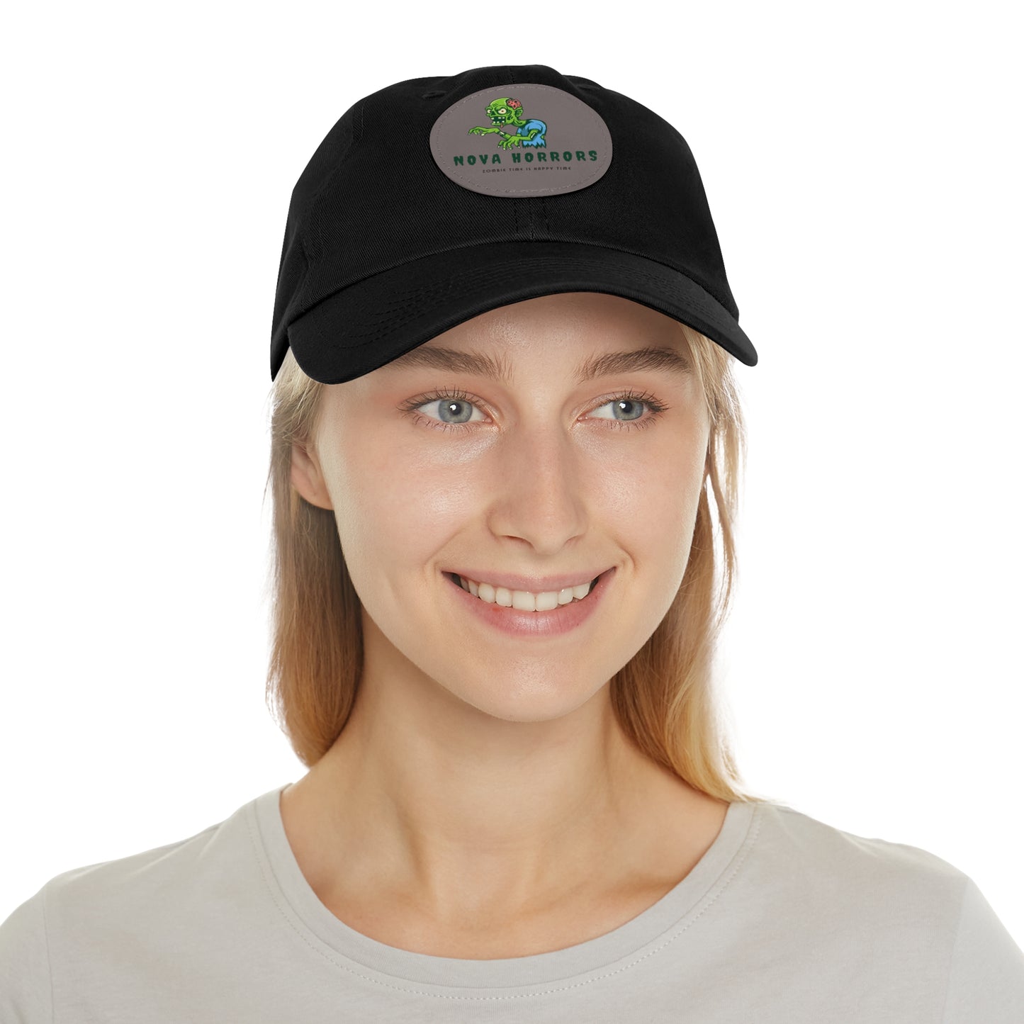 Nova Horrors Logo Hat with Leather Patch