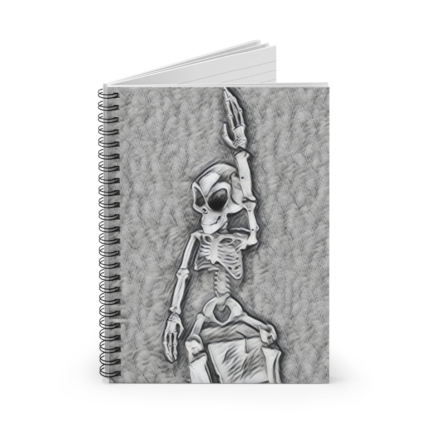 Waving Alien Spiral Notebook – Fun Sci-Fi Writing Journal