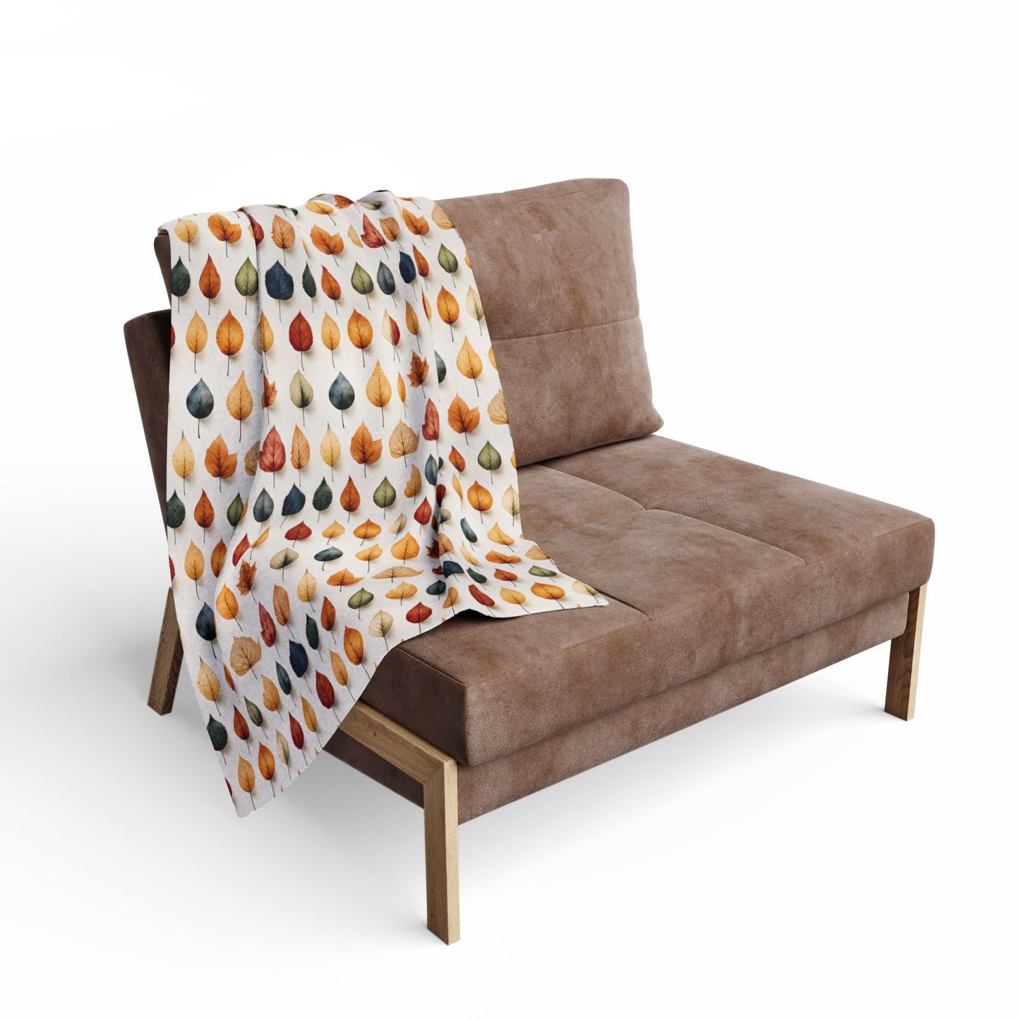 Autumn Leaf Fleece Blanket – Cozy Fall Throw for Halloween & Home Décor