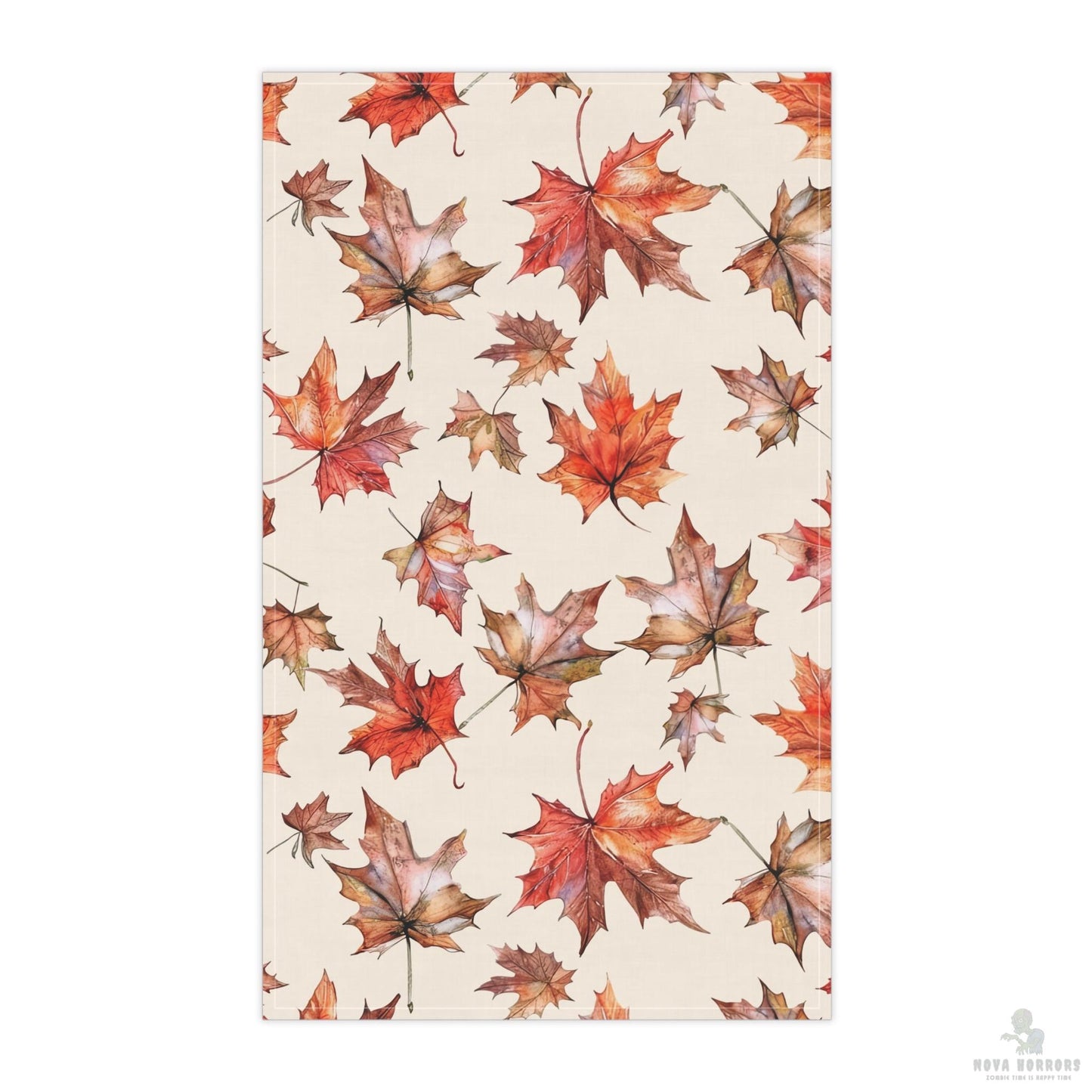 Fall Leaves Tea Towels, Fall Kitchen Decor, Cotton Dish Towels, Seasonal Homeware, Perfect Gift for Thanksgiving