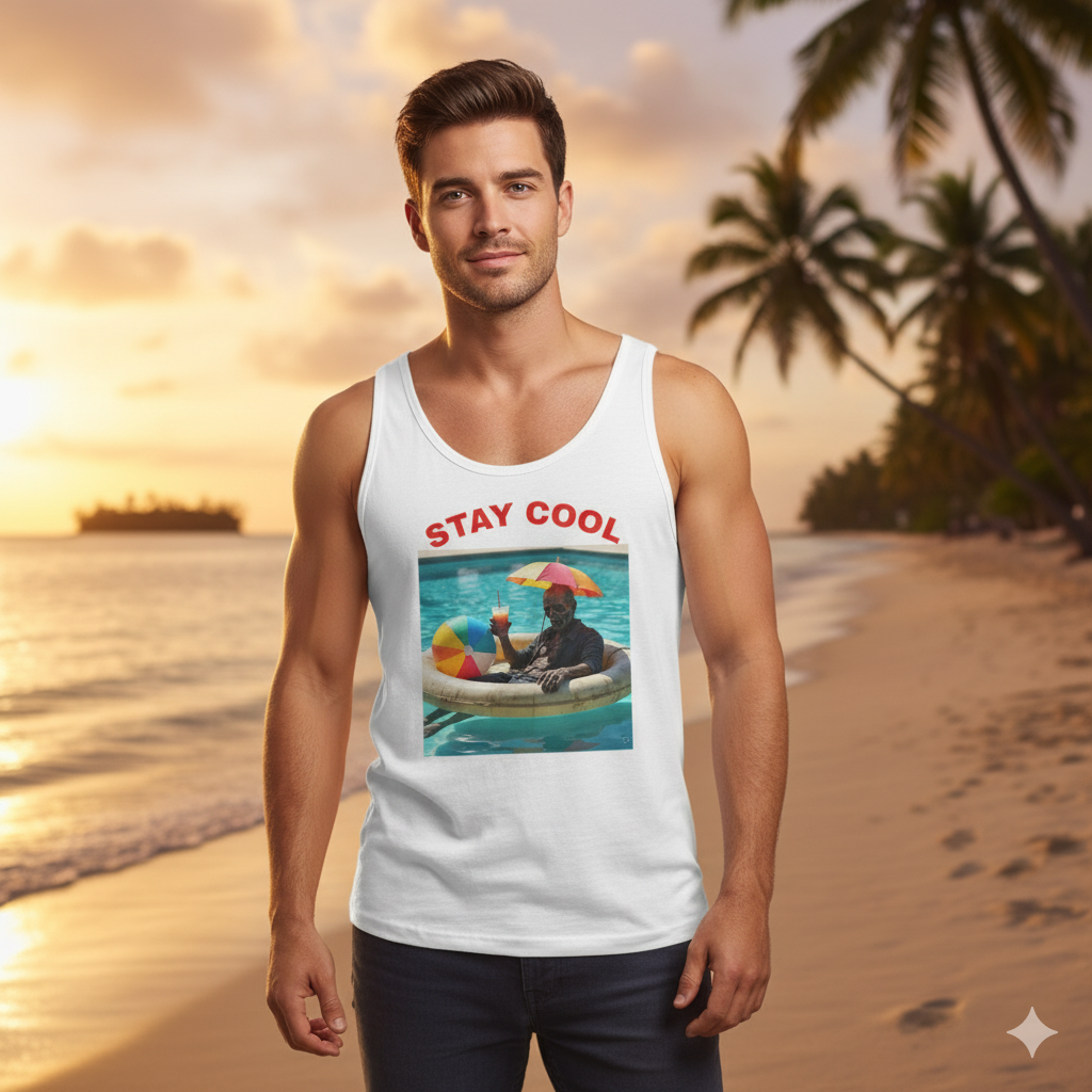 Stay Cool Zombie Unisex Jersey Tank