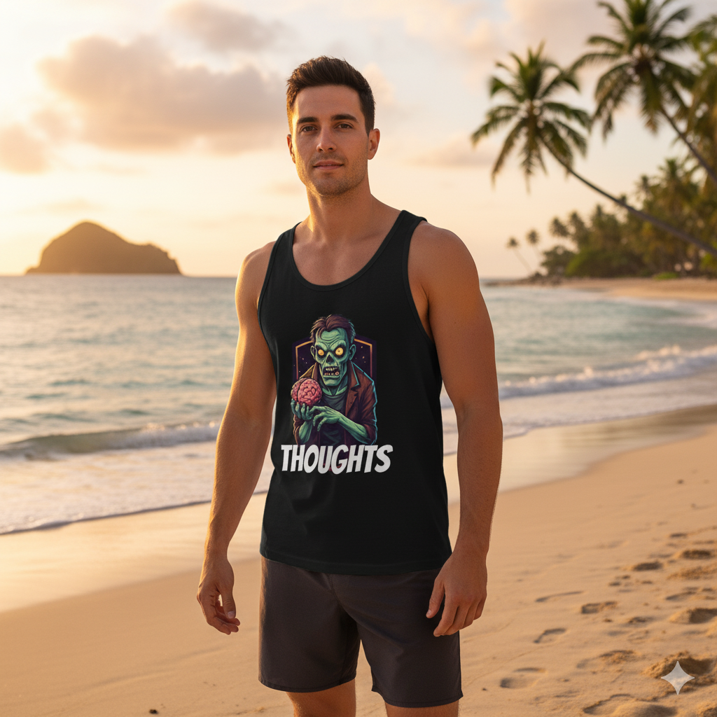 Zombie Thoughts Unisex Jersey Tank