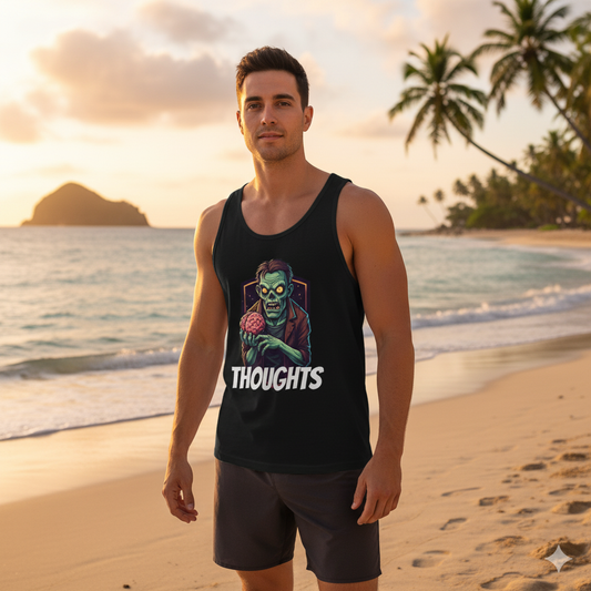 Zombie Thoughts Unisex Jersey Tank