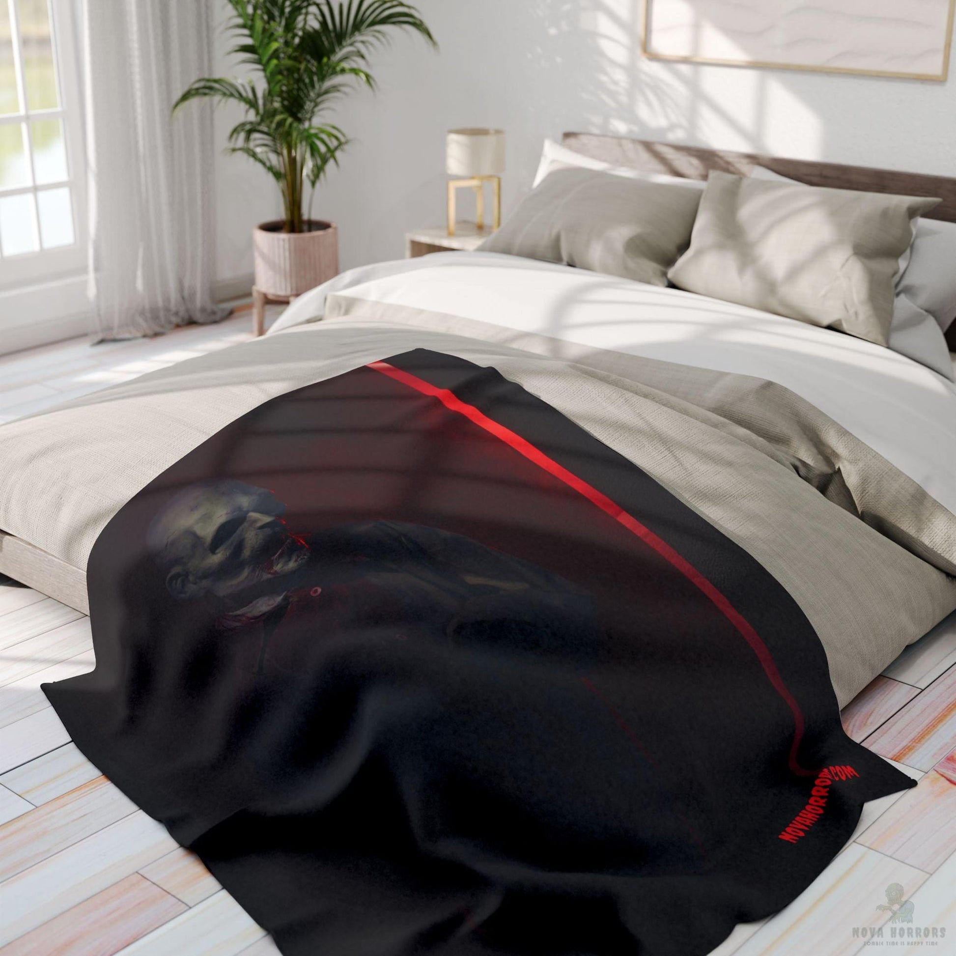 Death Stare Zombie Arctic Fleece Blanket