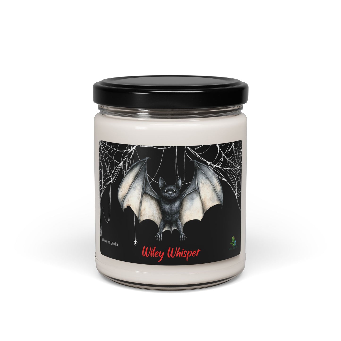 Wiley Whisper: Spooky Scented Soy Candle – Gothic Halloween Home Décor