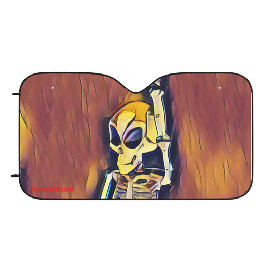 Waving Alien Car Sun Shade