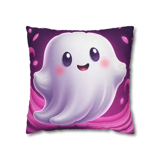 My Boo Buddy Pillowcase 16x16 – Cute Halloween Ghost Throw Pillow Cover