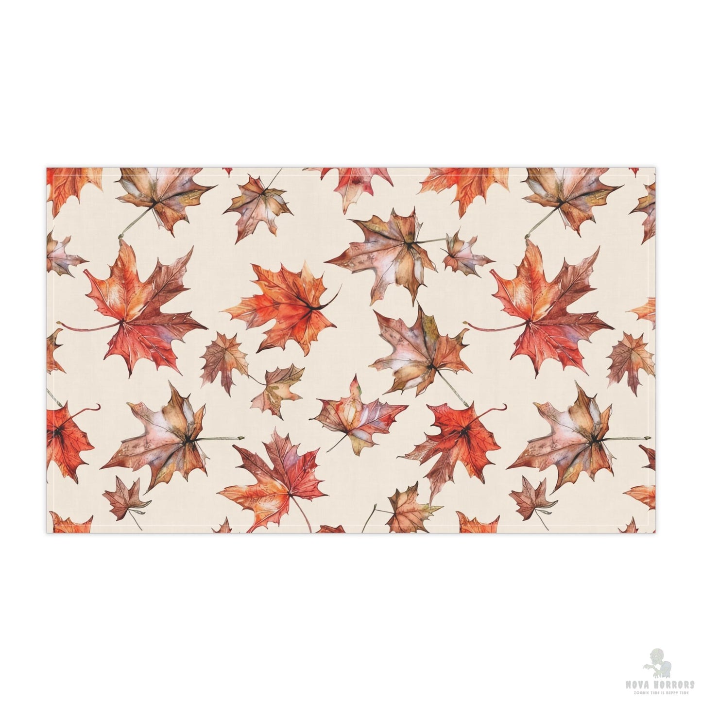 Fall Leaves Tea Towels, Fall Kitchen Decor, Cotton Dish Towels, Seasonal Homeware, Perfect Gift for Thanksgiving