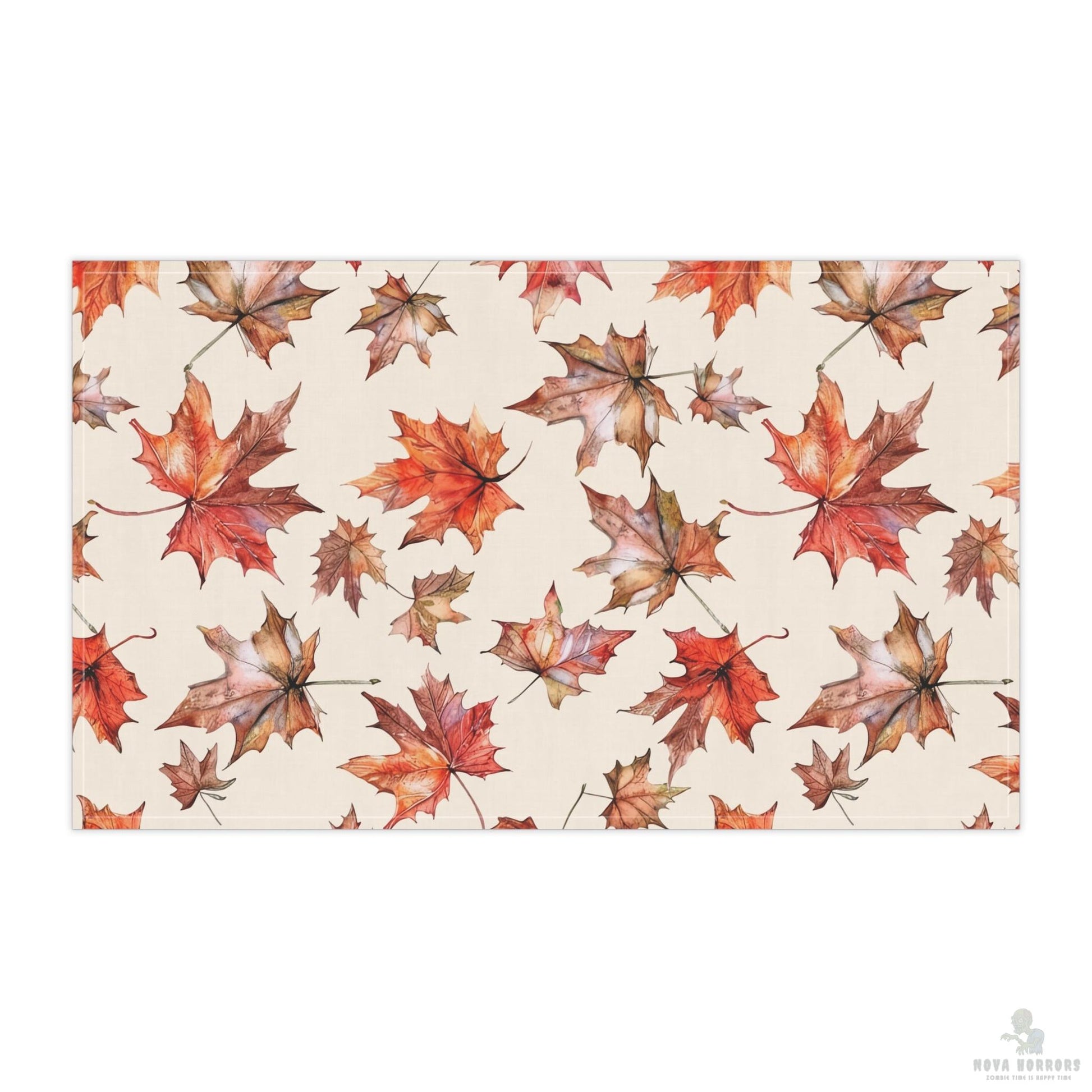 Fall Leaves Tea Towels, Fall Kitchen Decor, Cotton Dish Towels, Seasonal Homeware, Perfect Gift for Thanksgiving