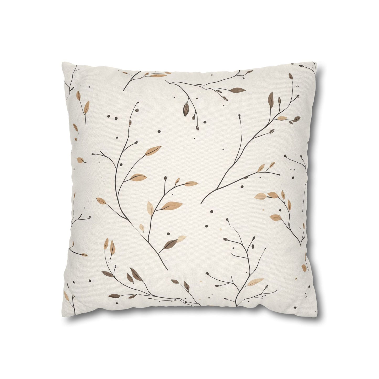 Fall Twigs Pillowcase 16x16 – Autumn Throw Pillow Cover for Cozy Seasonal Décor