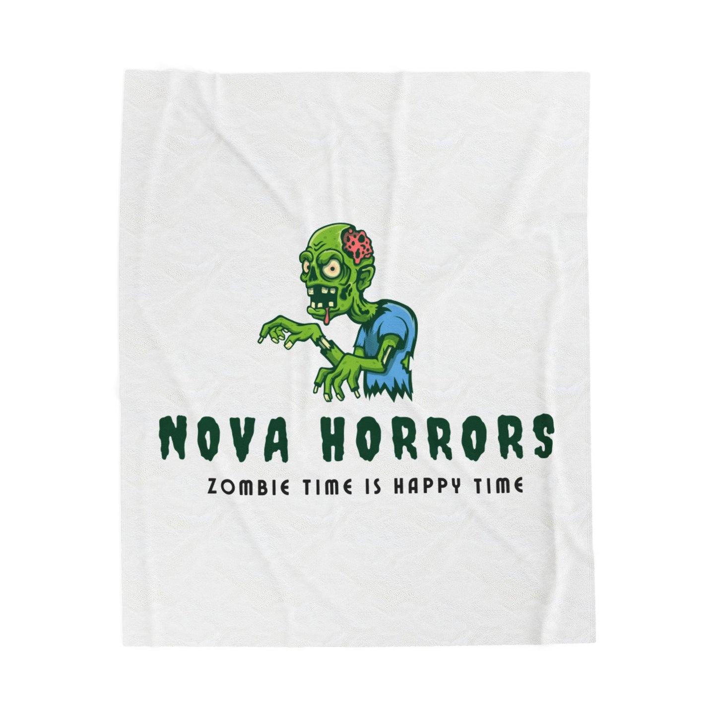 Nova Horrors Plush Blanket – Gothic Cosmic Horror Throw Blanket