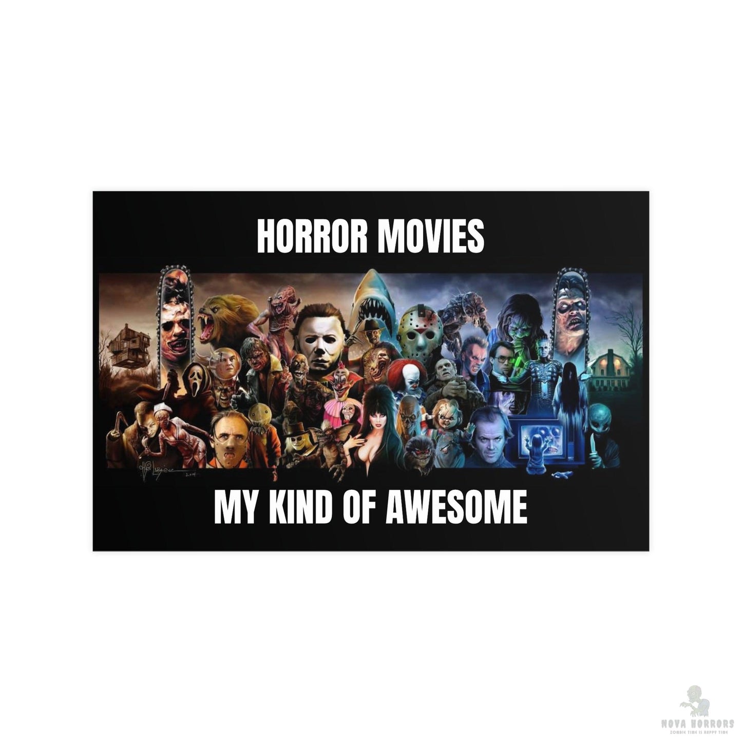 Horror Movies Awesome Posters 17x 11 Matte