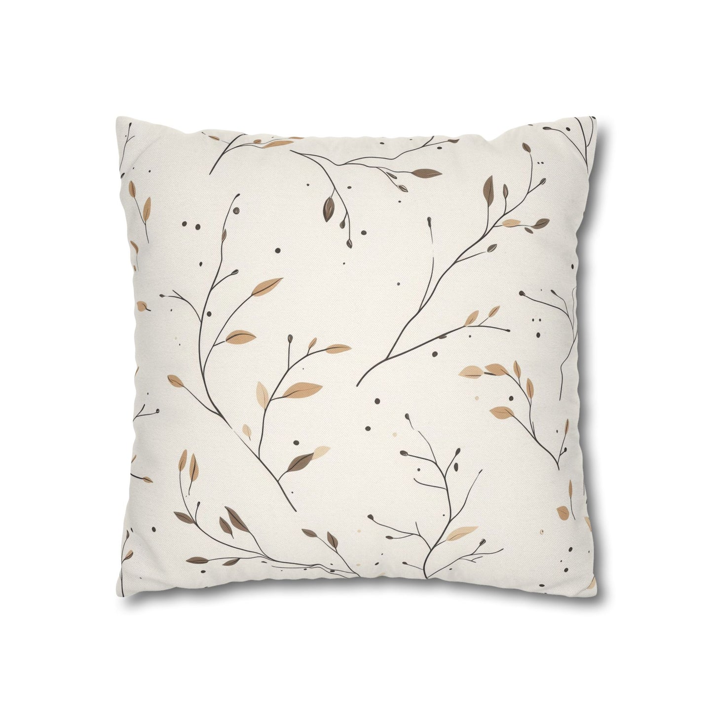 Fall Twigs Pillowcase 16x16 – Autumn Throw Pillow Cover for Cozy Seasonal Décor