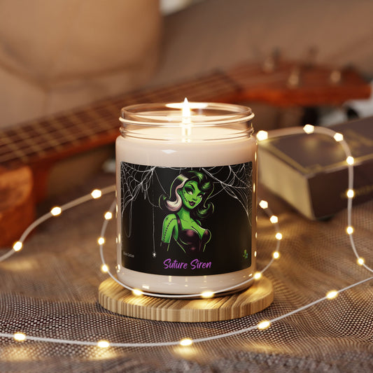 Suture Siren: Spooky Scented Soy Candle – Gothic Horror Home Décor