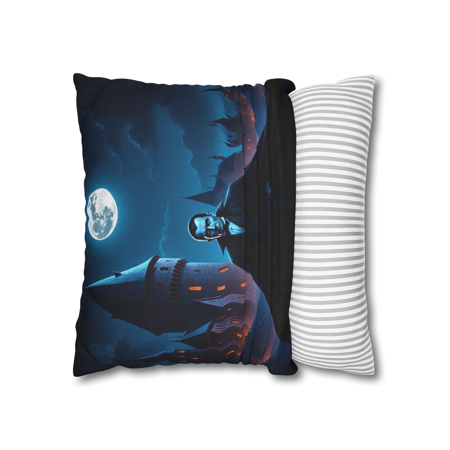 Transylvanian Dream Pillowcase 16x16 – Gothic Vampire Halloween Throw Pillow Cover