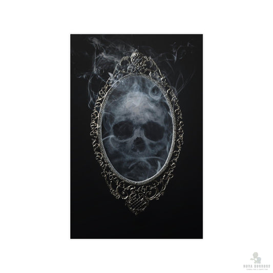 Spooky Skeleton Mirror Poster 17x 11 Matte