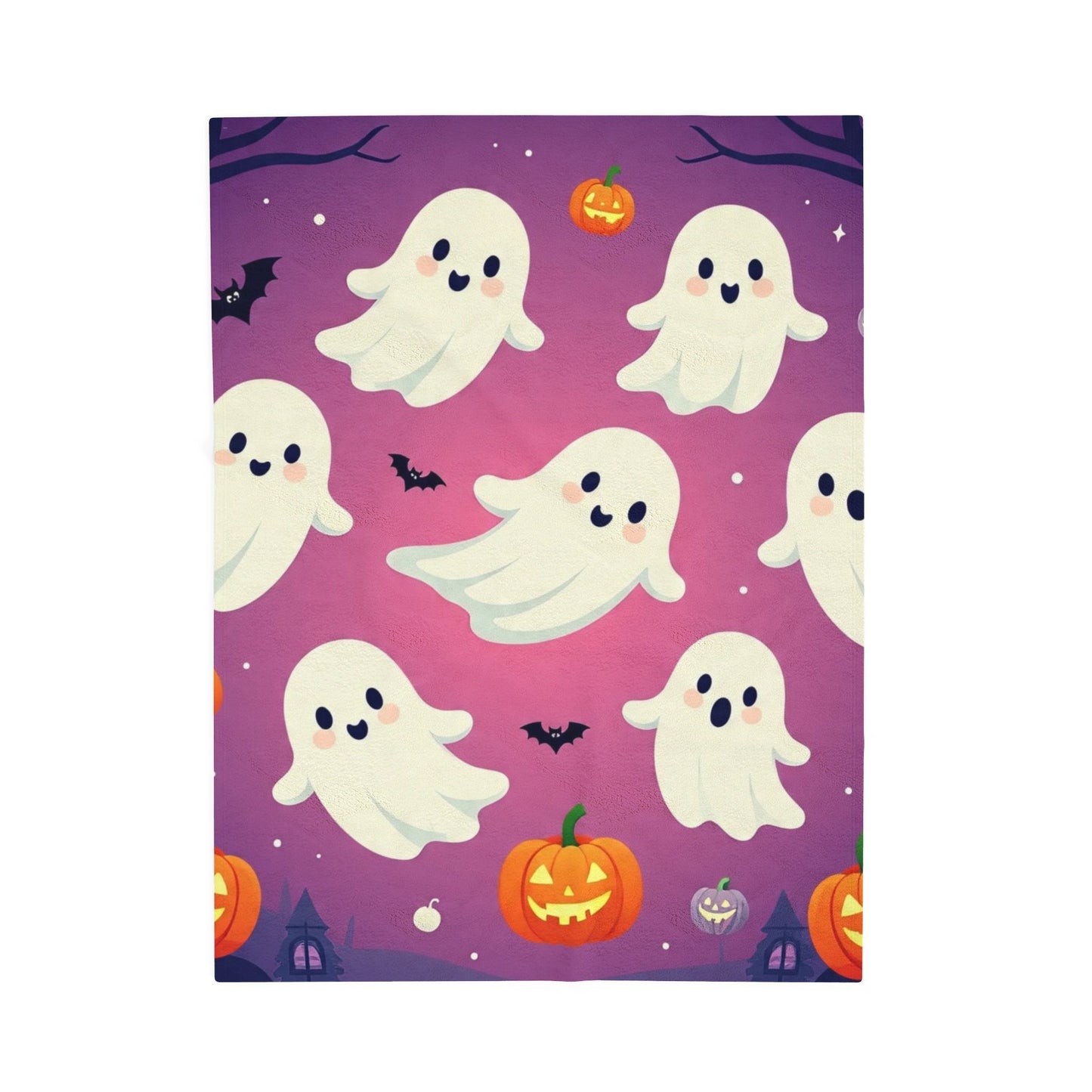 The Fa-boo-lous Plush Blanket – Spooky Cute Halloween Throw Blanket