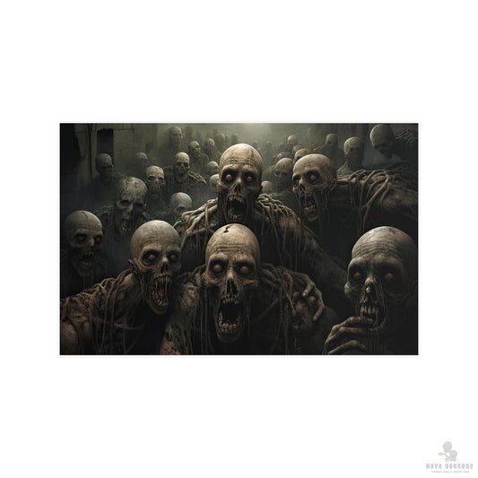Staring Zombies Poster 17x 11 Matte