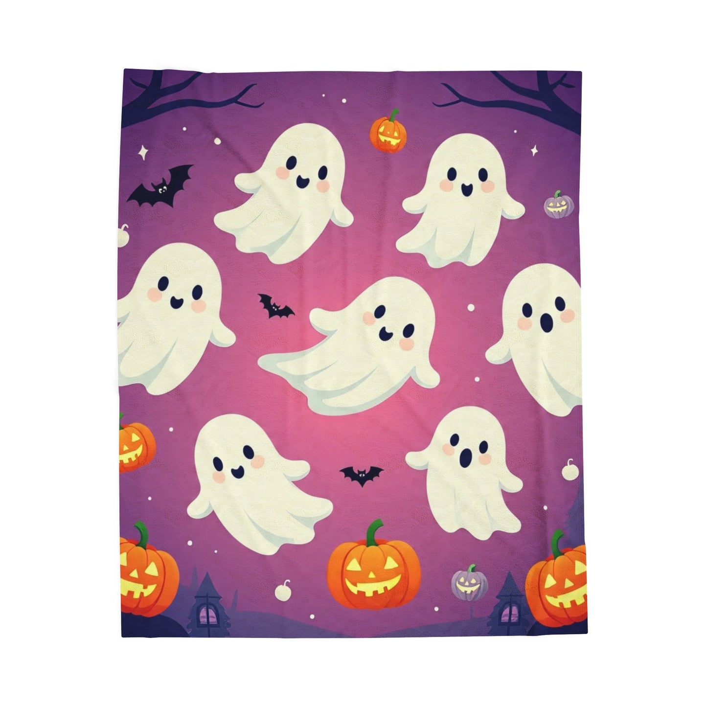 The Fa-boo-lous Plush Blanket – Spooky Cute Halloween Throw Blanket