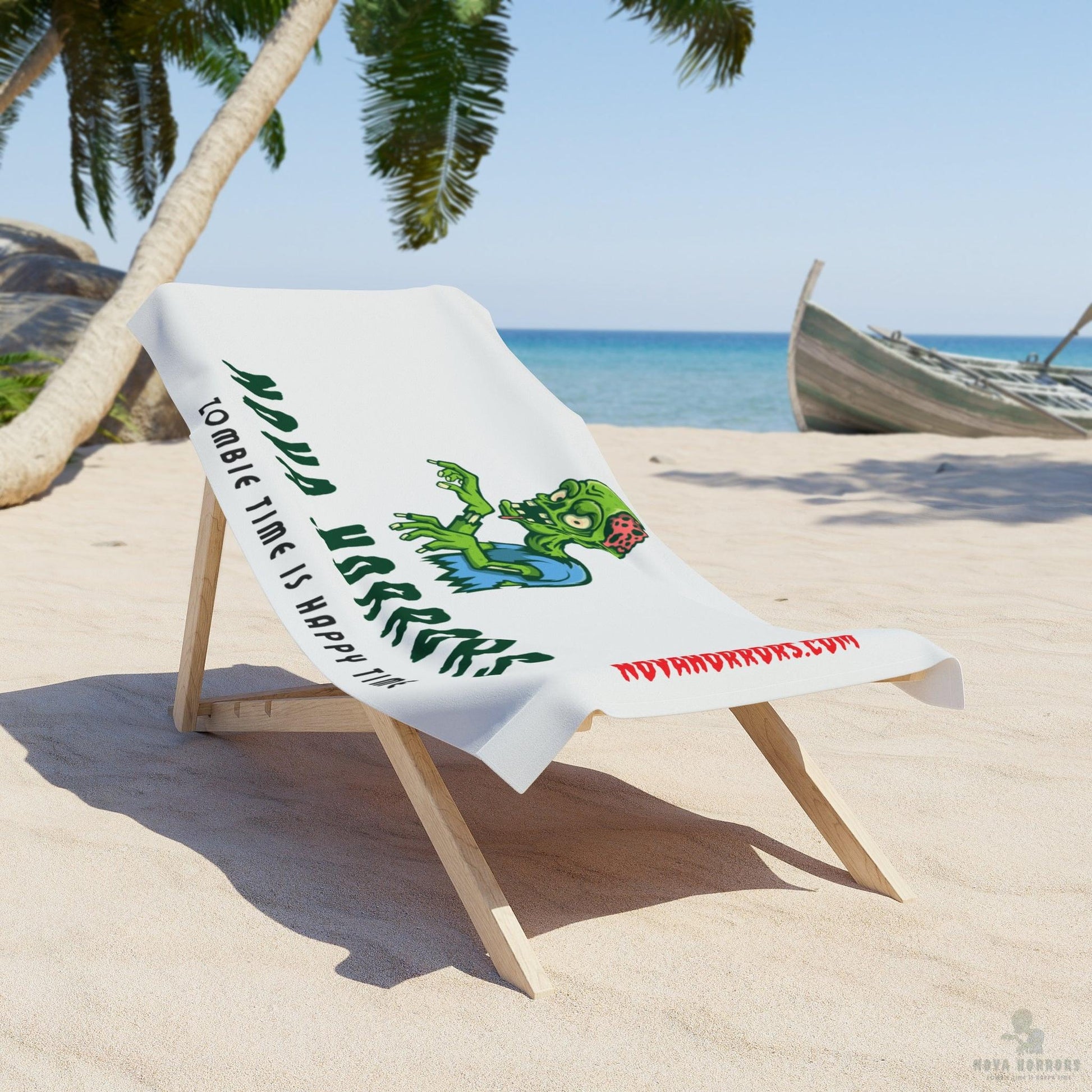 Nova Horrors Logo Beach Towel