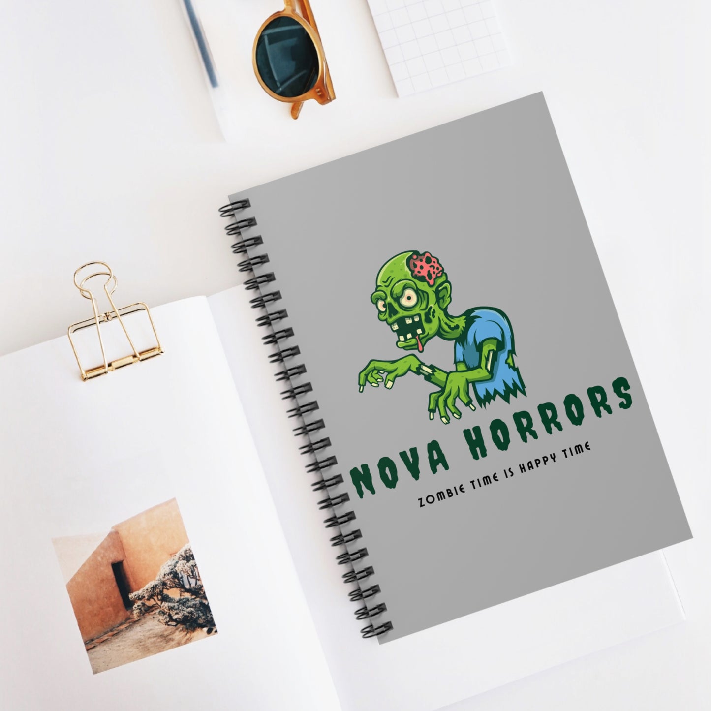 Nova Horrors Spiral Notebook – Gothic Horror Writing Journal