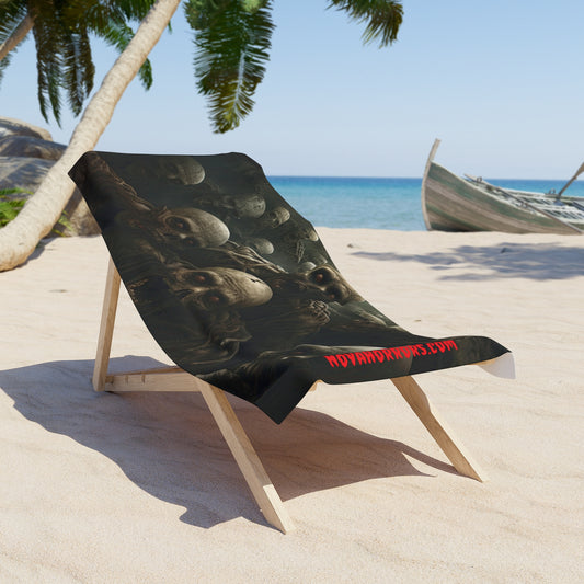 All Eyes on You Zombie Beach Towel