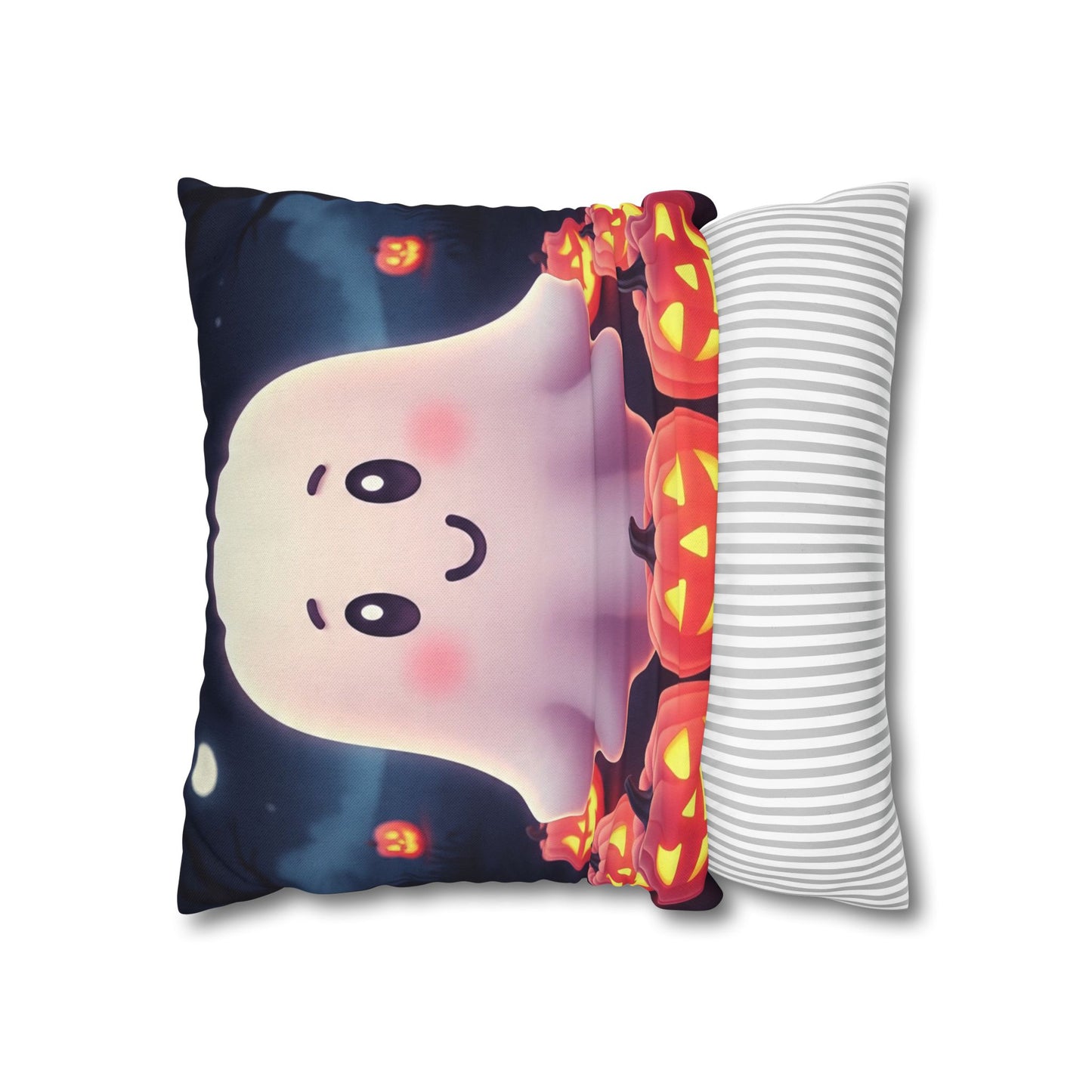 Sweet Spirits Snuggler Pillowcase 16x16 – Creepy Cute Pastel Halloween Throw Pillow Cover