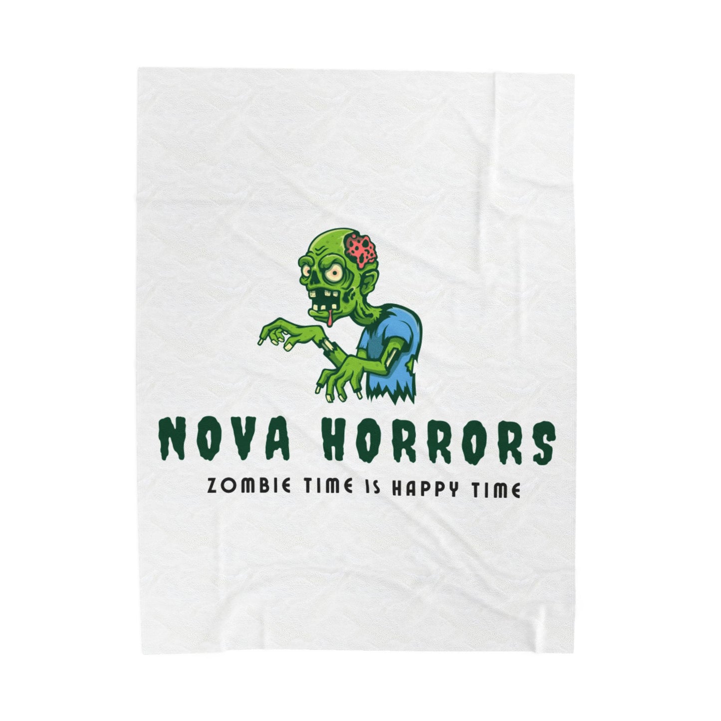Nova Horrors Plush Blanket – Gothic Cosmic Horror Throw Blanket