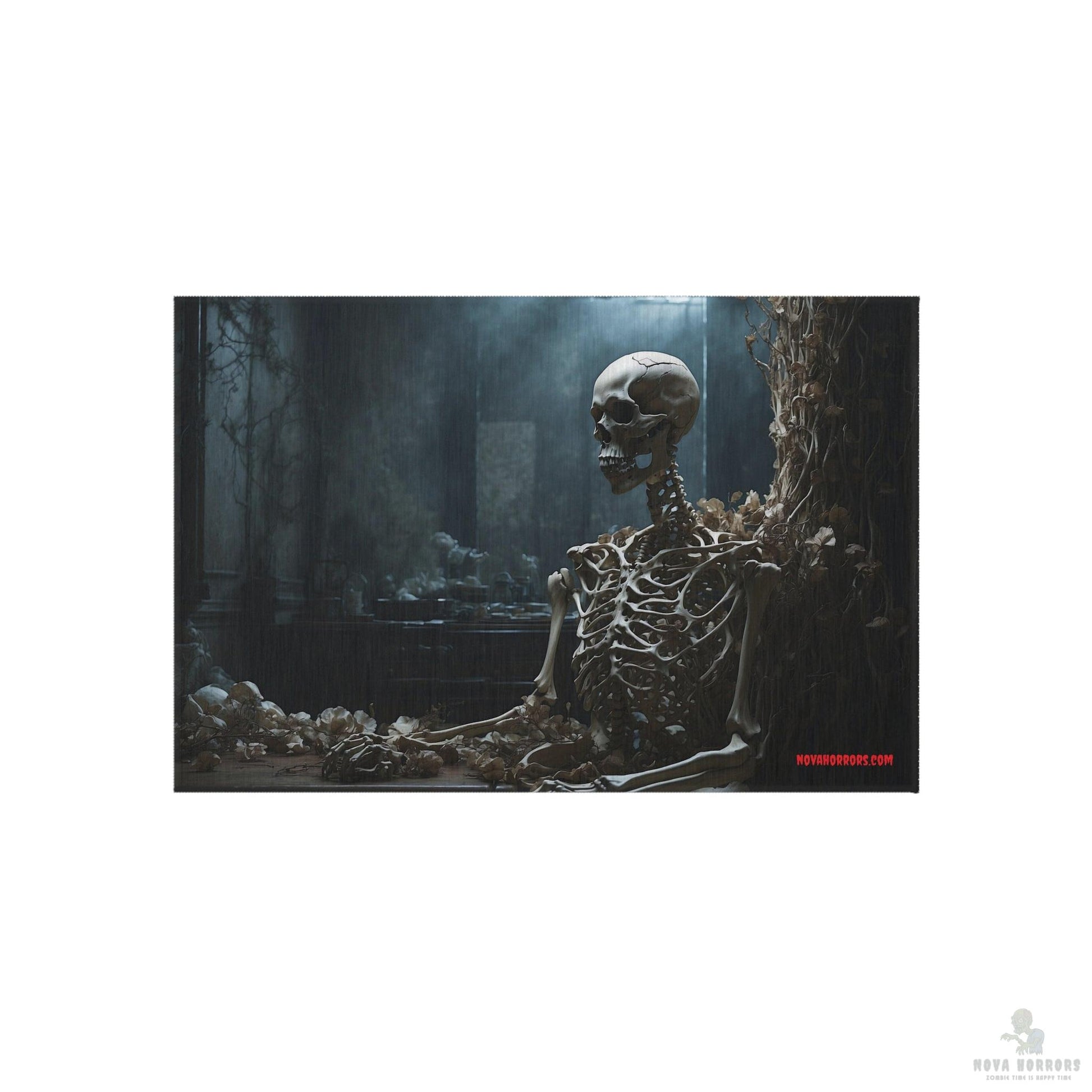 Spooky Skeleton Outdoor Rug - Doormat