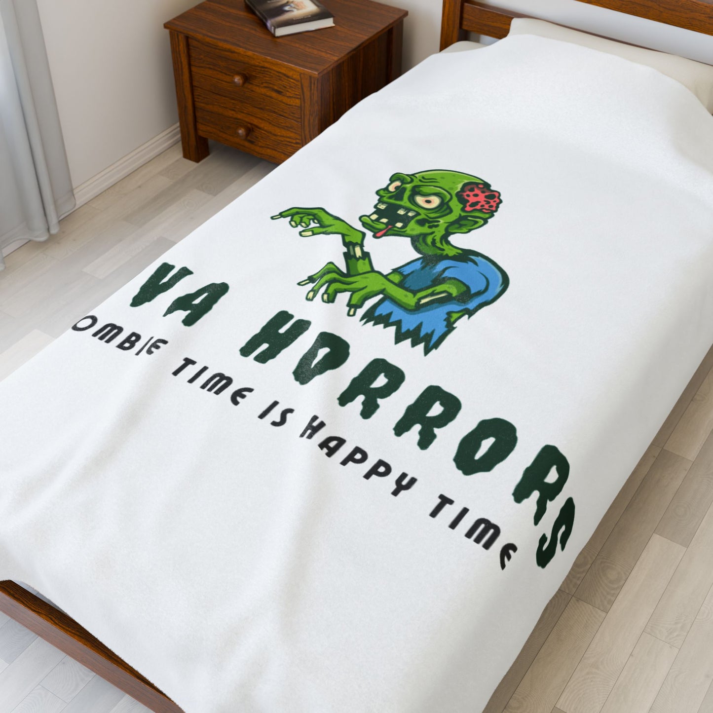 Nova Horrors Plush Blanket – Gothic Cosmic Horror Throw Blanket