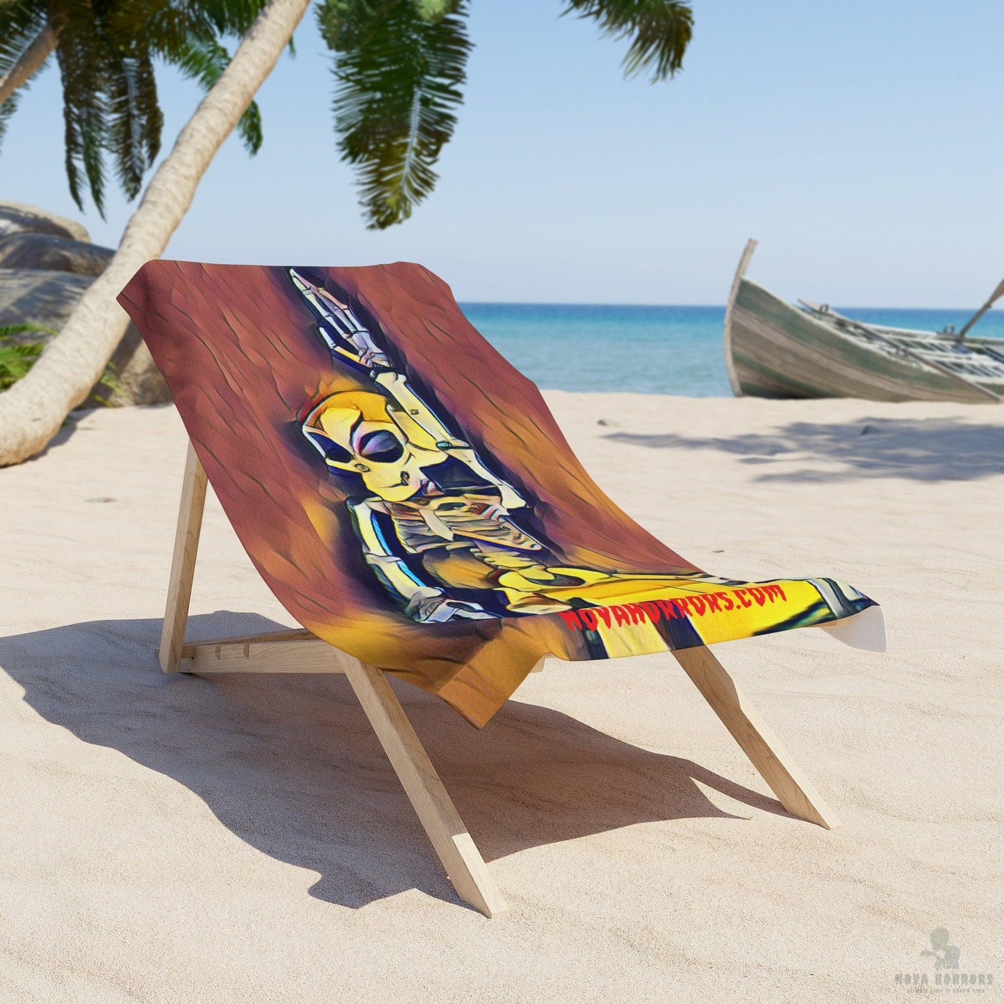 Waving Alien Beach Towel