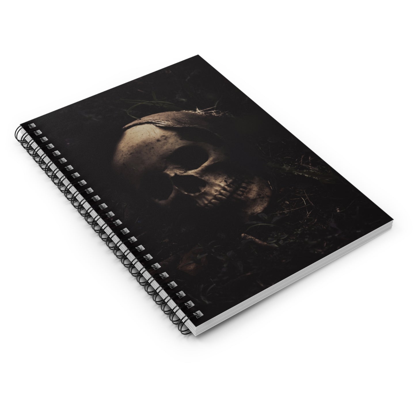 Grave Skull Spiral Notebook – Gothic Horror Writing Journal