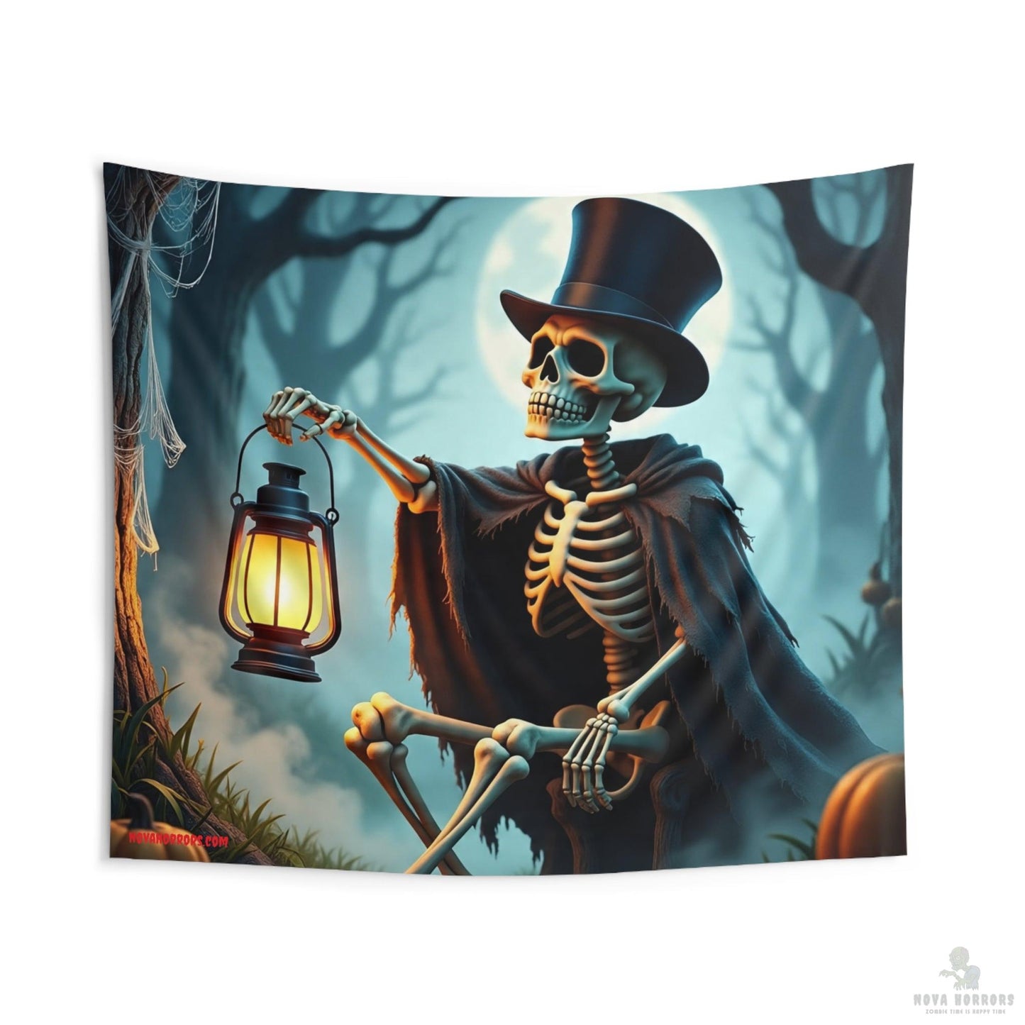 Regal Lone Skeleton Wall Tapestry