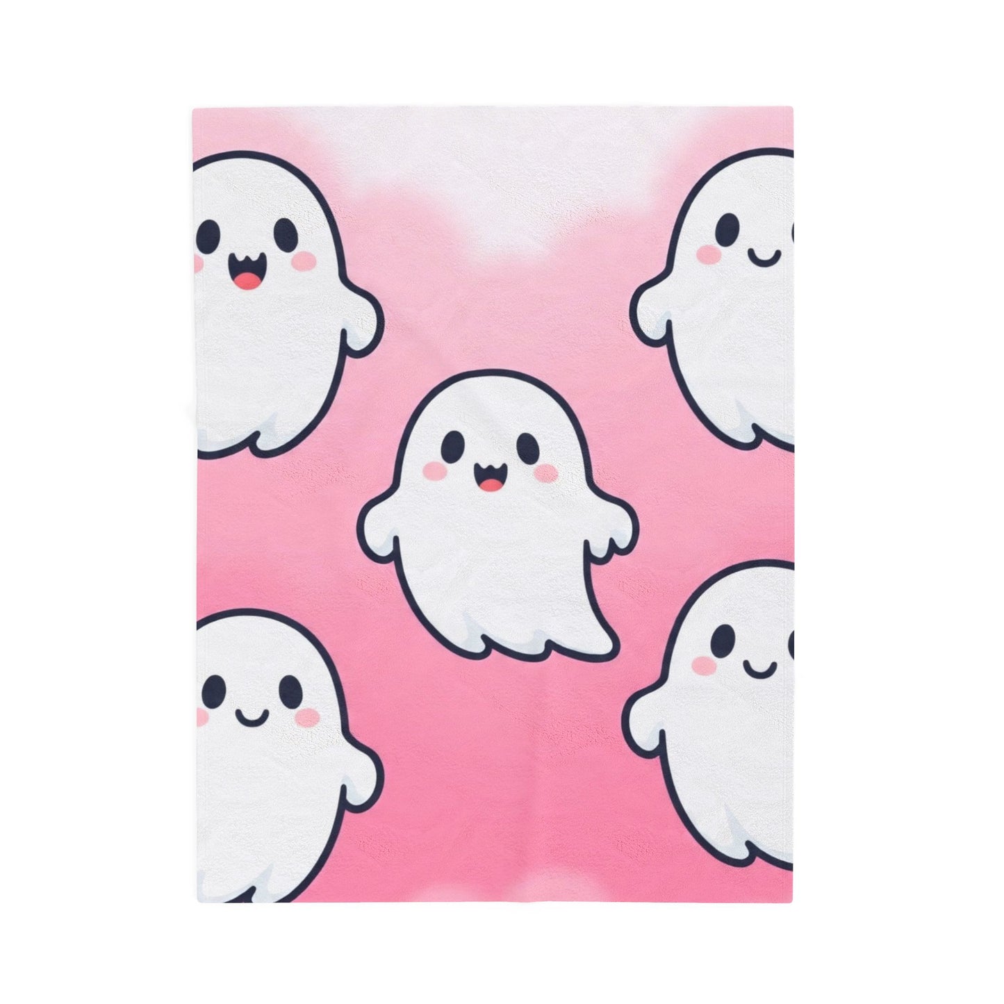 Warm & Ghostly Plush Blanket – Cozy Cute Halloween Throw