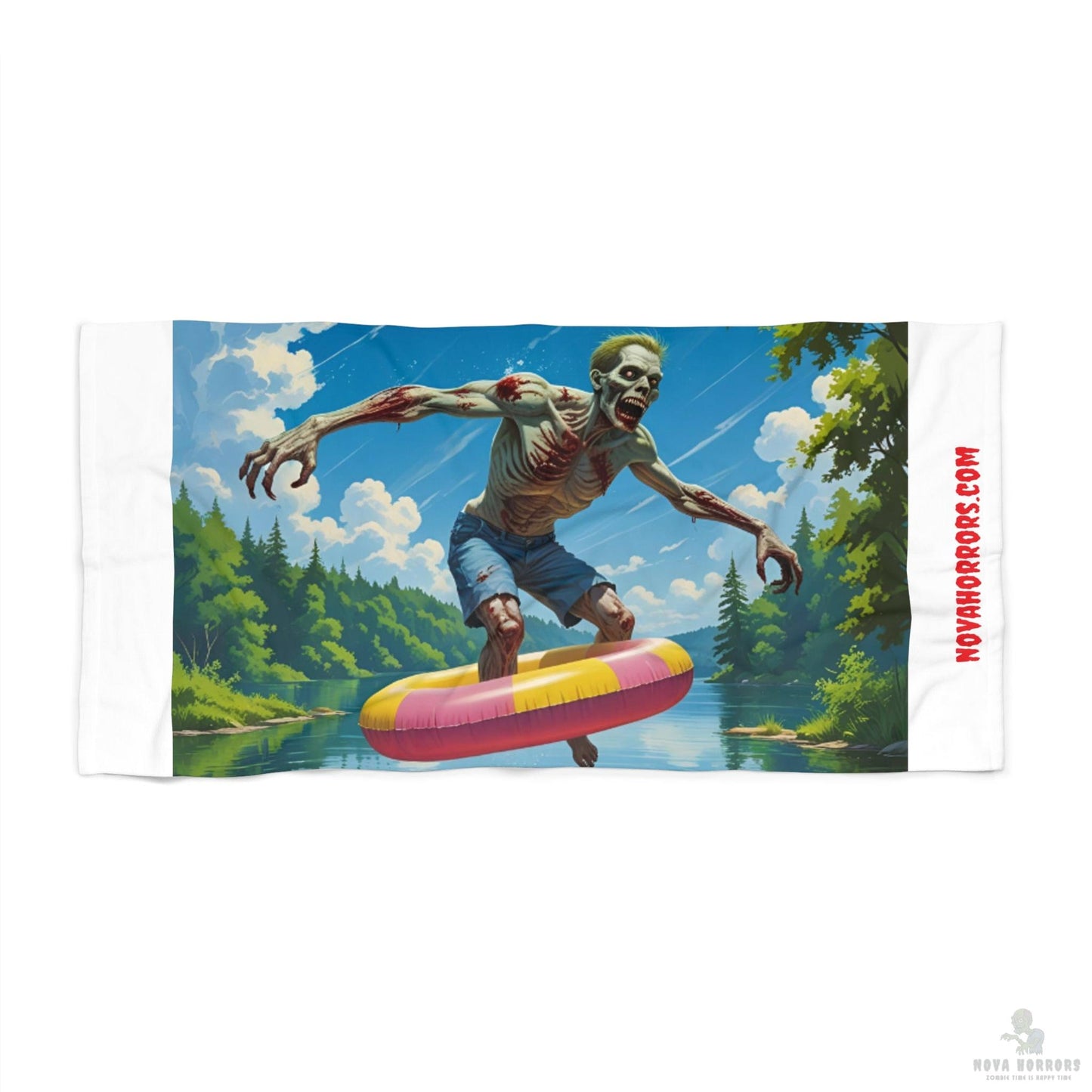 Float Zombie Beach Towel