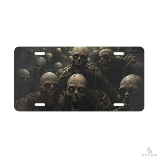 Staring Zombies Vanity Plate