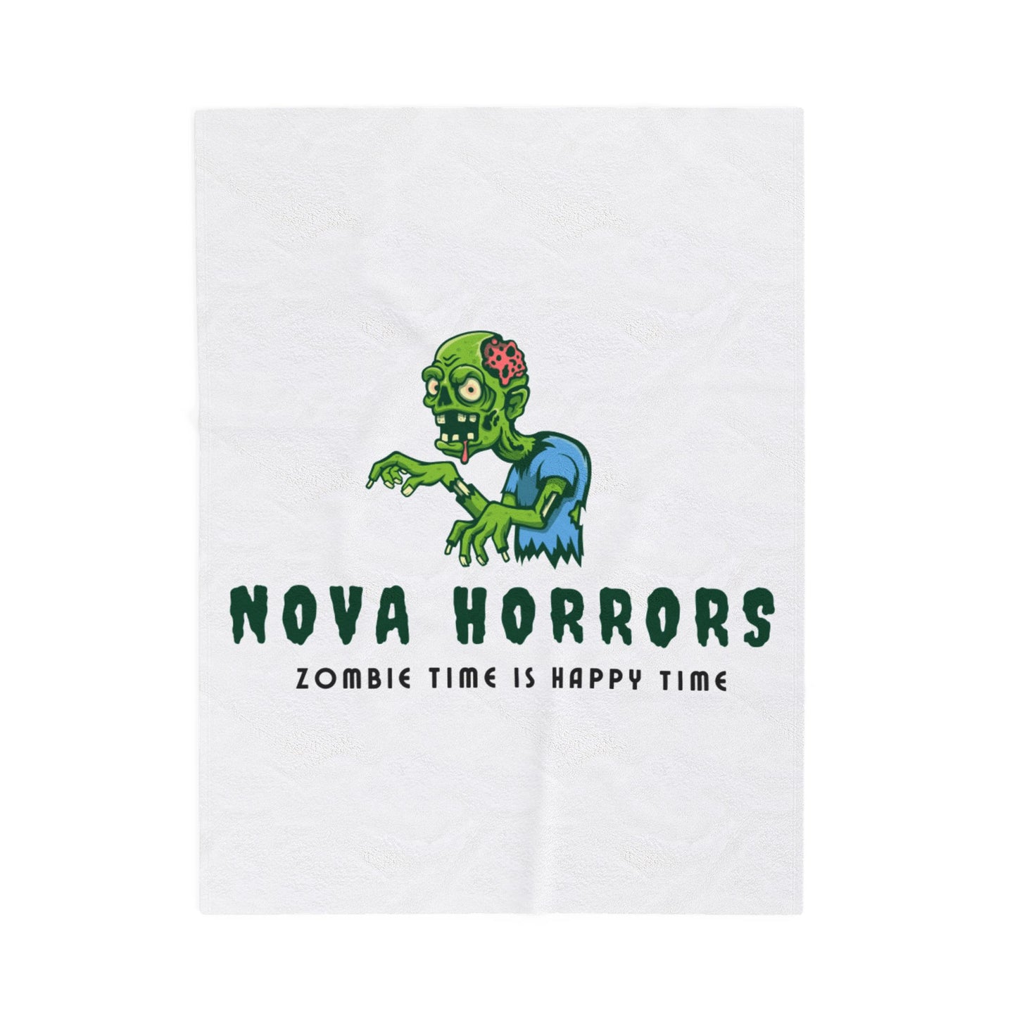 Nova Horrors Plush Blanket – Gothic Cosmic Horror Throw Blanket