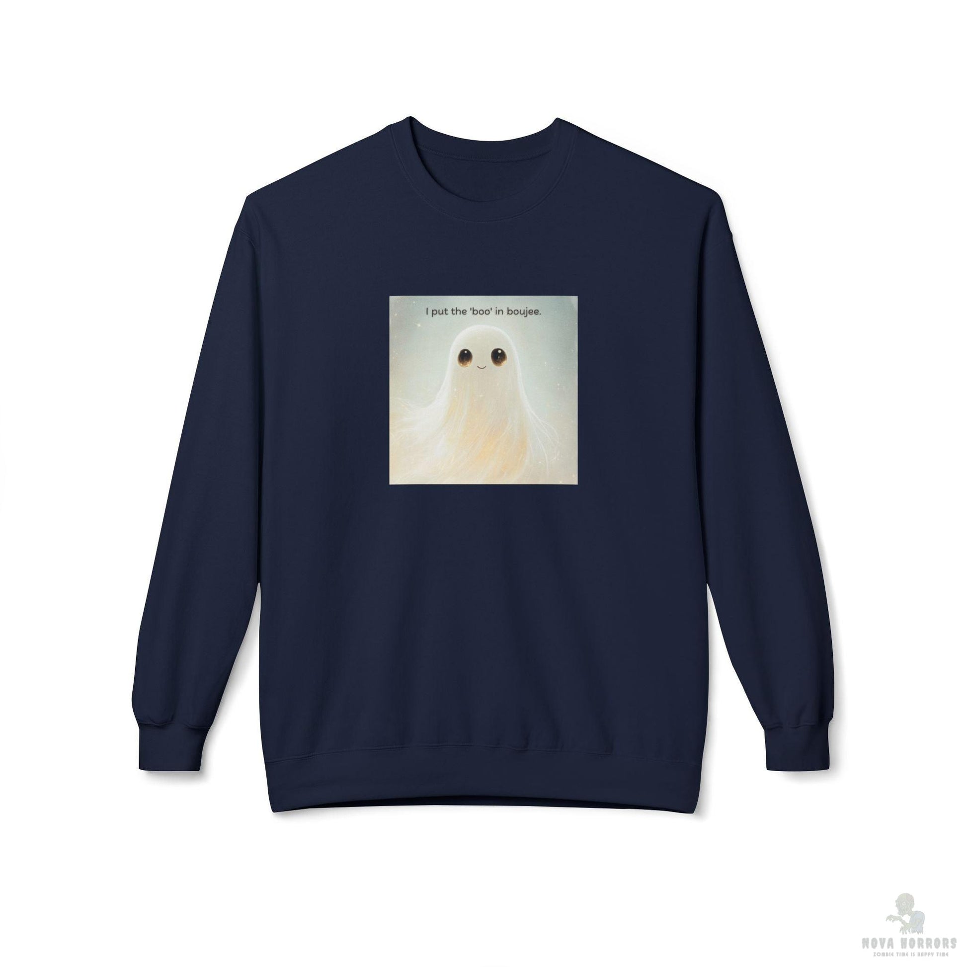 I Put the Boo in Boo-jee Sweatshirt – Funny Spooky Halloween Pullover