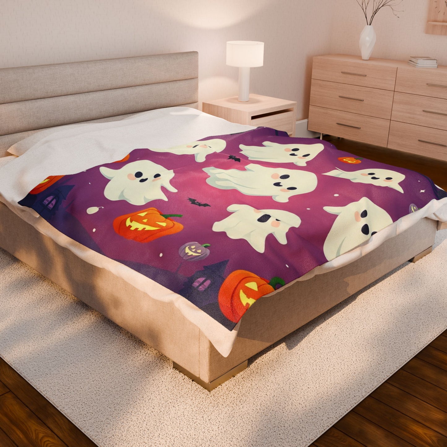 The Fa-boo-lous Plush Blanket – Spooky Cute Halloween Throw Blanket