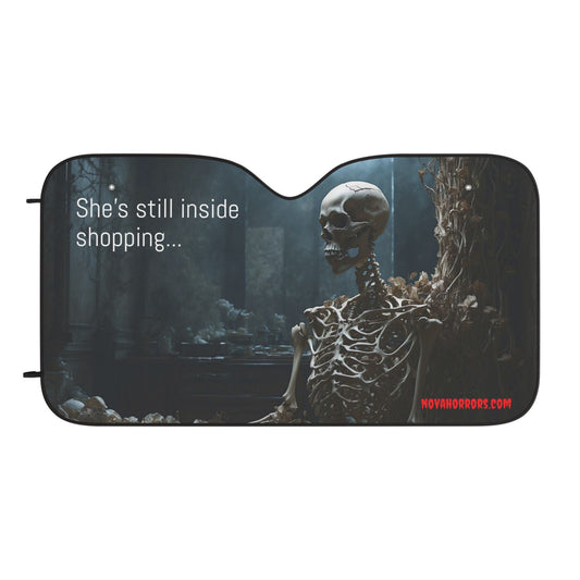 She's Still Inside Shopping Car Sun Shade