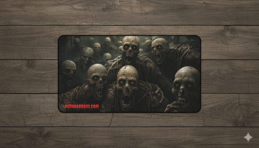 Zombie Watching You Desk Mat – Spooky Horror Gaming & Office Mat