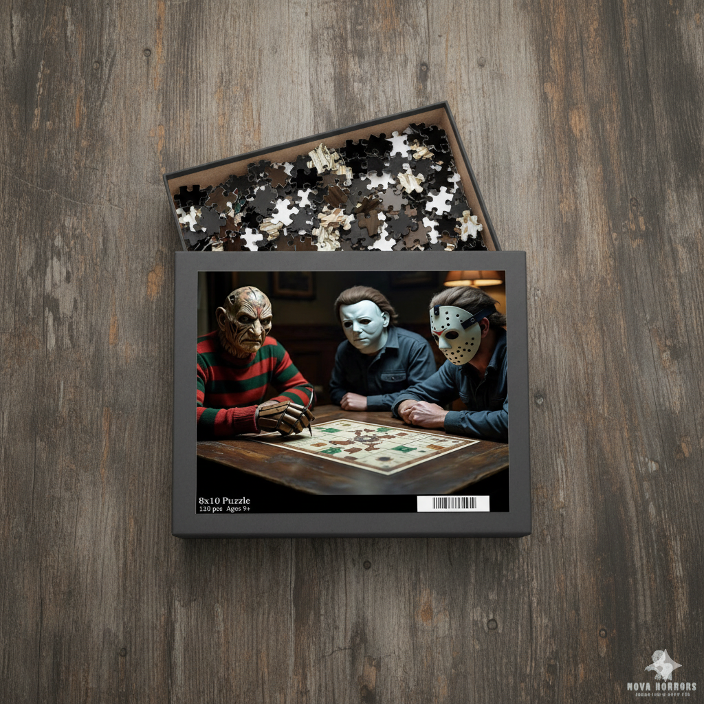3 Amigo Villains Puzzle – 120 / 252 / 500 Piece Gothic Halloween Jigsaw