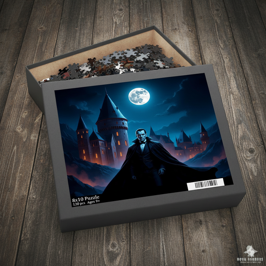 Gothic Midnight Puzzle – 120 / 252 / 500 Piece Dark Fantasy Halloween Jigsaw