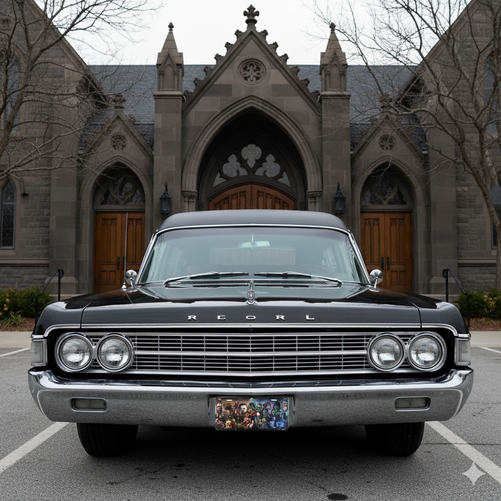 Horror Villains Vanity Plate – Scary Decorative License Plate for Horror Fans