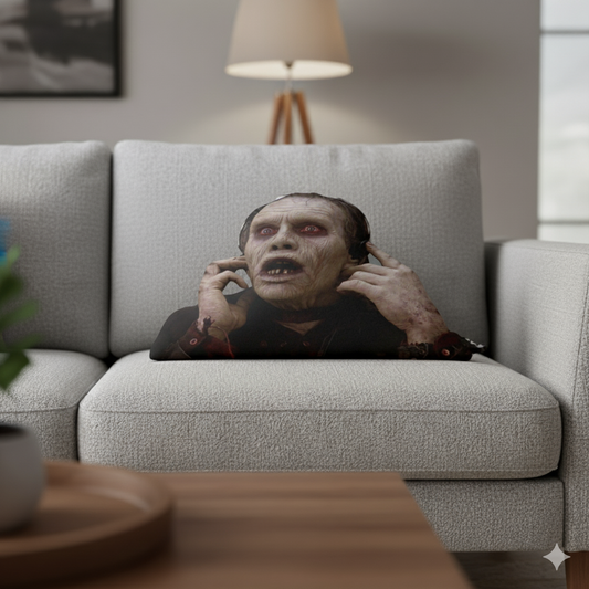 Custom Shaped Pillow – Bub Zombie Horror Throw Pillow