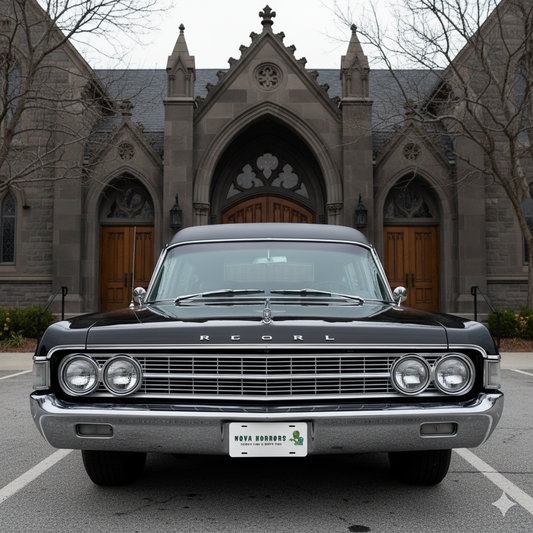 Nova Horrors Vanity Plate – Gothic Horror Decorative License Plate