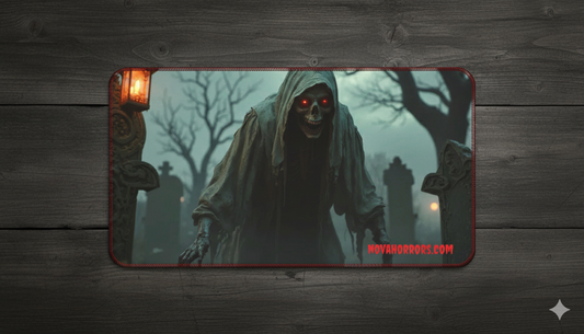 Graveyard Reaper Desk Mat – Gothic Horror Gaming & Office Mat